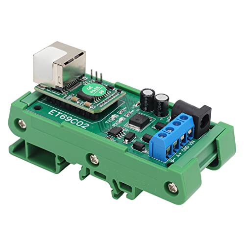 Spacnana Ethernet Serial Server Konwerter 9600B / S do Kamery Panelowej, Inteligentnego Domu, Automatyzacji Domu, Monitorowania Bezpieczeństwa (Z obudową)