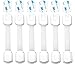 Zappy Baby - Adjustable Child Safety Locks Latches Straps to Baby Proof Cabinets, Drawers, Appliances, Toilet Seat, Fridge, Oven | 3M adhesive - no tools or drilling | 6 pack White-Grey