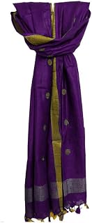 Daulas Women’s Handloom Linen Cotton Blend Zari Crafted Boota Bhagalpuri Dupatta Price In India
