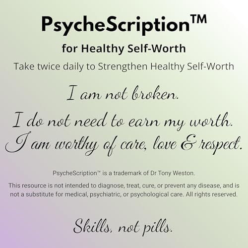 『Healthy Self Worth: Daily Practice for Healthy Self-Worth, your PsycheScription™』のカバーアート