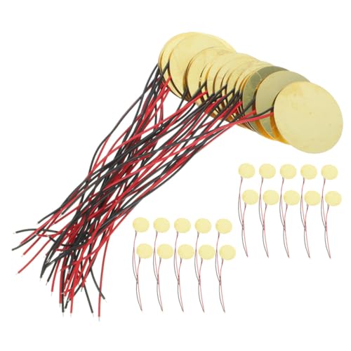 ibasenice Professional Sounder Sensor for Musical Instruments 40pcs Discs Perfect for Acoustic Guitar Pickups