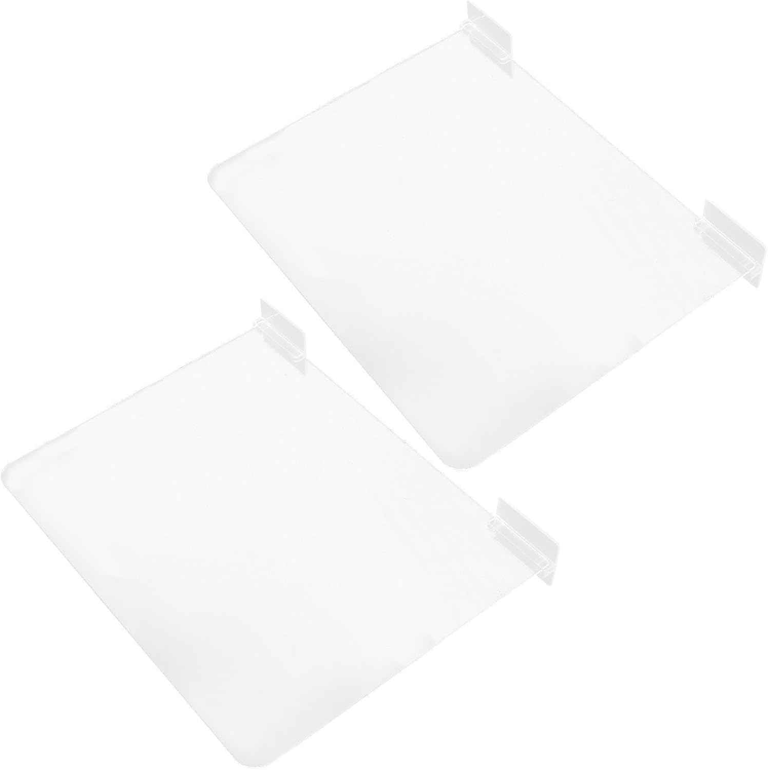 Holibanna 2pcs Acrylic Closet Shelf Dividers for Convenient Sorting and Versatile Use, Vertical Shelf Organizer for Bedroom, Kitchen, Office Storage and Clothes