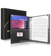 tutata Choral Music Holder, Sheet Music Folder with 20 Sleeves, Choir Folder with Handle and Stra...