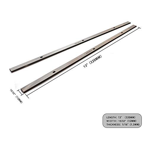 OSCARBIDE 12.5“Planer Blades Knives for Delta 22-560 22-562 22-565 TP305 TP400LS,Wen 6550,Craftsman 21758,Triton TPT125,Porter Cable PC305TP, HSS Replacement Knives 2 Pieces/Set