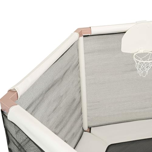 Square House 60" Premium Aesthetic Toddler Trampoline with 360° Safety Enclosure Anti-Rollover Base Heavy-Duty No-Gap Indoor Outdoor Trampoline for Kids, Boys and Girls ASTM Certified 220lb Capacity by Square House - Image 8