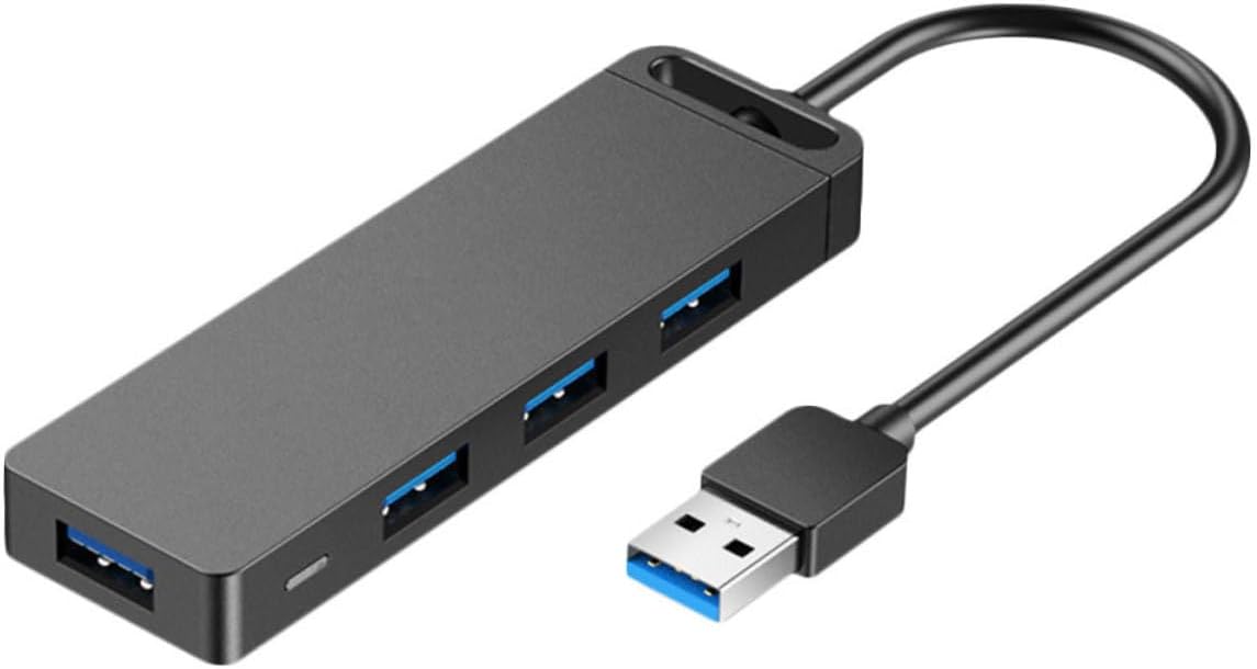 EXCEART Hub USB Porte con Cavo Splitter Dati Portatile con Protezione Contro Interferenze e Supporto Otg per Hard Disk Esterni e Dispositivi Mobili