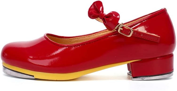 AOQUNFS Dance Girls Merry Jane Tyette Tap Shoe