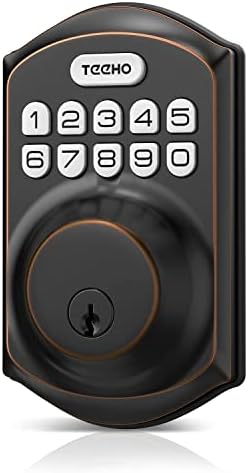TEEHO Keyless Entry Door Lock - Keypad Door Lock with Handle
