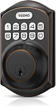 TEEHO Keyless Entry Door Lock - Keypad Door Lock with Handle