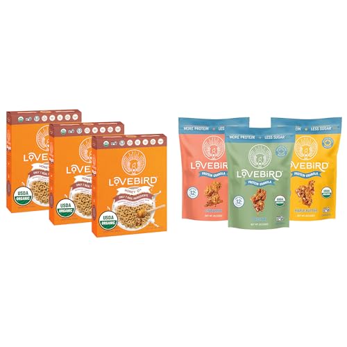Lovebird Organic Honey Cereal, 3-Pack