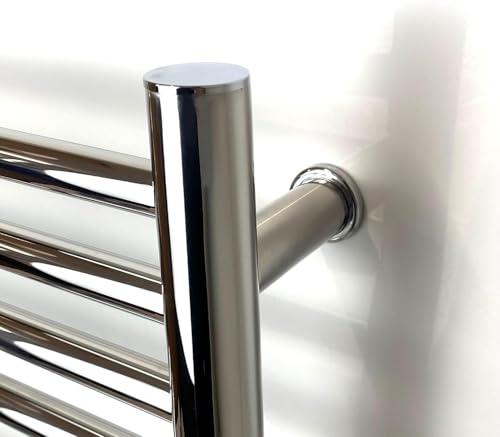 Manissa Siena Electric Stainless Steel Towel Rail H1000mm W500mm Mirror Polished Finish Electric Heated Towel Radiator - Image 3