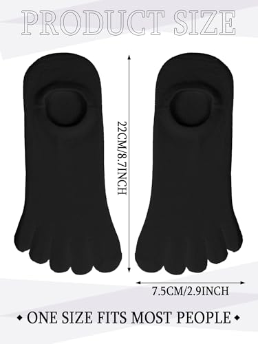 Image of Bencailor Women Toe Socks Cotton No Show Sock