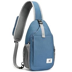 SKYSPER Bolso Hombre de Pecho Bandolera Bolsos de hombro Antirrobo Crossbody Sling Bag para Hombres y Mujeres, Ideal para Viaje y Deporte