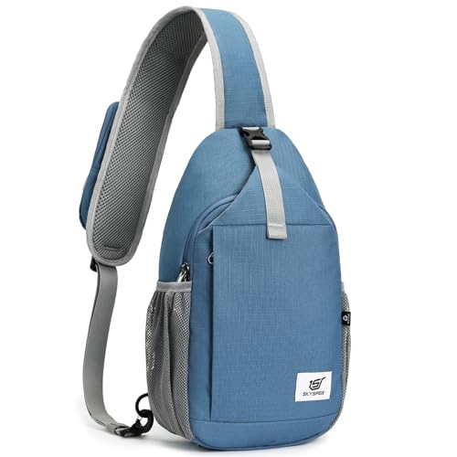 SKYSPER Bolso Hombre de Pecho Bandolera Bolsos de hombro Antirrobo Crossbody Sling Bag para Hombres y Mujeres, Ideal para Viaje y Deporte