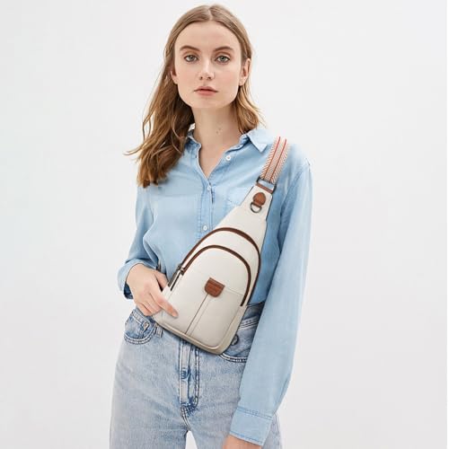 Image of cakang Womens Sling Bag Crossbody Bags for Women Vegan Leather Sling Backpack Daypack Fanny Pack Crossbody Purse Travel