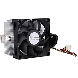 Ventilador CPU de 12 V, volumen de aire negro, de gran tamaño, rodamiento hidráulico sin ruido, 2200 RPM, dispositivo de refrigeración de la CPU, ventilador de refrigeración de la CPU, para AM2 AM3 +