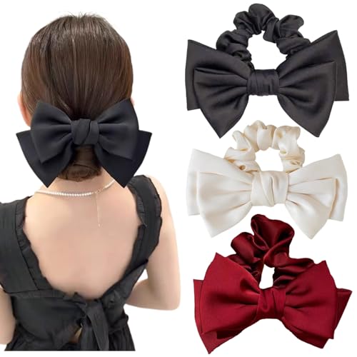 6 Elastici Per Capelli Natalizi A Tema – Fiocchi, Pupazzi Di Neve E Renne – Accessori Capelli Per Bambine E Donne