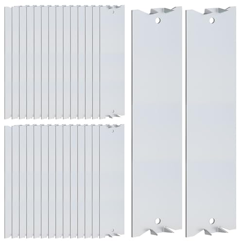 WENHUALI 30 Pack Nail Protection Shield for Wood Studs, 6 x 1.5 Inch Cable Wire Protector, Metal Anti-Nail Plates with Pointed Prong for Plumbing & Wiring Protection by WENHUALI - Used condition - US$17.59
