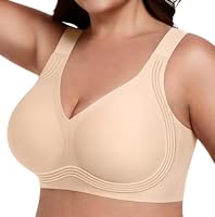 HBselect – HBselect Nahtloser BH Damen ohne Bügel mit starkem Halt für 