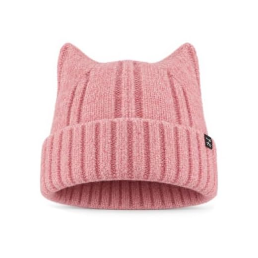 Zylioo XXL Women Cat Beanie Big Head Winter Hat Y2K Knit Beany Ski Hats