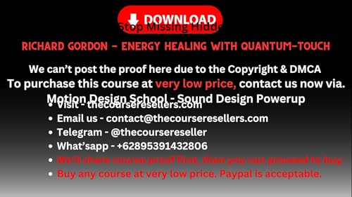 Thecourseresellers.com - Richard Gordon - Energy Healing With Quantum-Touch