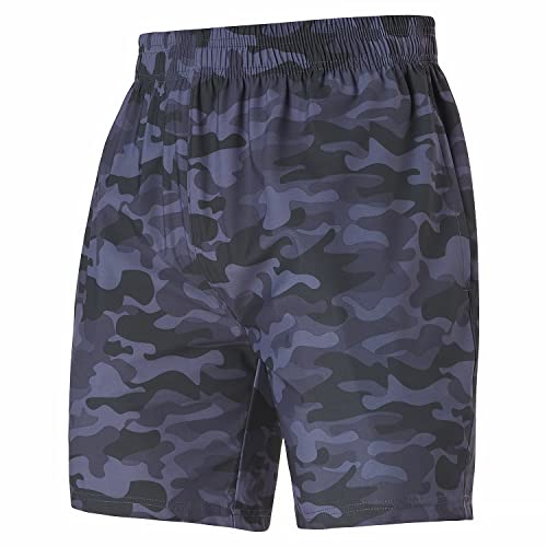 Ultra Performance 3 Pack Super Stretch Workout Gym Shorts For Men, Mens Running Shorts 7 Inch Inseam #TOP1