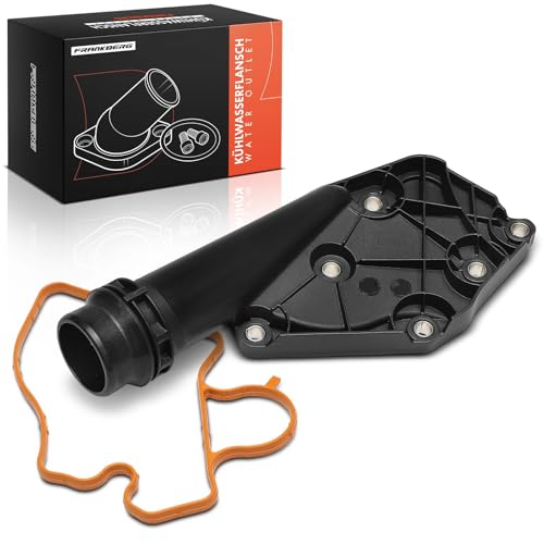 Image of Frankberg Heater Manifold Pipe Water Coolant Flange Petrol Compatible with A6 4F2 A6 Avant 4F5 A4 8EC 8K2 A4 Avant 8ED A5 8T3 Q5 8RB Replace# 06E121161R