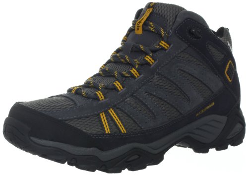 Columbia Men's North Plains Mid Waterproof Trail Shoe, Charcoal/Galli, 11 D US