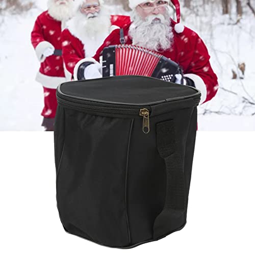 Bolsa sanfonada preta, moderna, tecido Oxford, metal, leve, preta, sanfonada, estojo seguro para sho