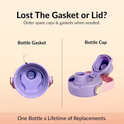Image of Rabitat Hyde Personalized Vacuum Insulated Stainless Steel Water Bottle 1000 ml | Double Wall Vacuum Insulation | 18 /8 Food Grade Steel | Leak Proof | Wide Mouth | Ring Handle | BPA Free | Polar Blue
