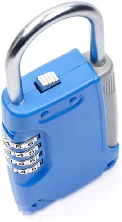 JSEIAJB Hidden Key Safe Box 4-Digital Password Combination Lock with Hook Mini Metal Secret