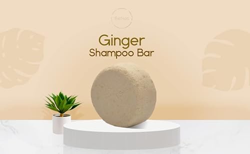 Benat All-Natural Shampoo & Conditioner Bars Handmade & Sulfate Free Ginger For Hair Growth Nourishes Your Follicles With Antioxidants To Support Strong And Healthy Hair Special For Hair Growth Zero-Waste Eco-Friendly #TOP5