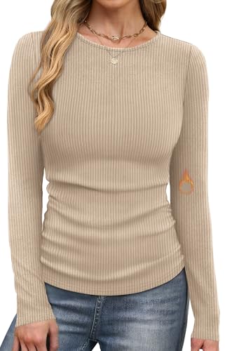 Early Fall Fashion Long Sleeve Shirts for Women Casual Tops