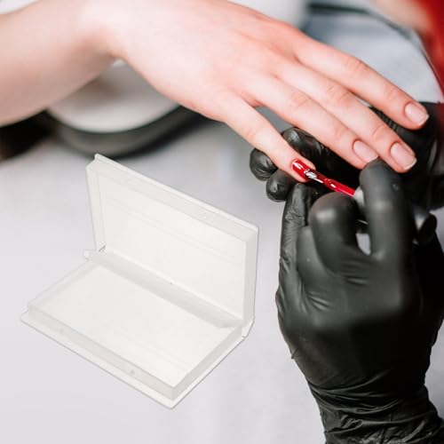 SAFIGLE Boîte de rangement forets à ongles 4 pièces, plastique durable blanc, 20 trous, accessoire pour manucure à domicile et professionnel – vue 5