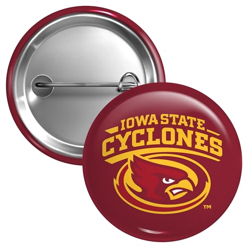 Iowa State Cyclones Large 3-Inch Button Pin Officially Licensed Collegiate Product