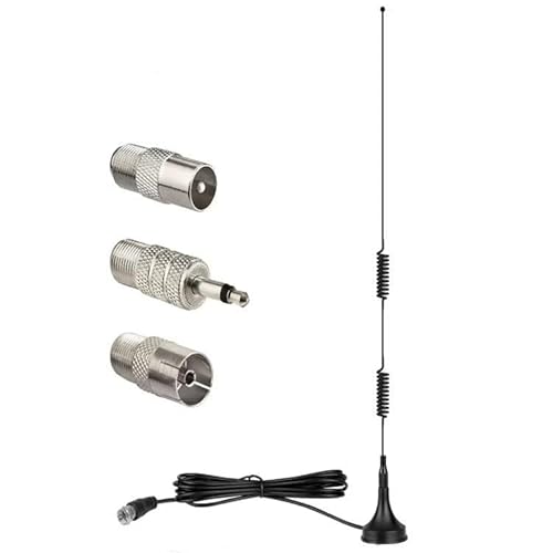 DVB-T/DVB-T2 Rod Antenna for TV/Radio Black-0147