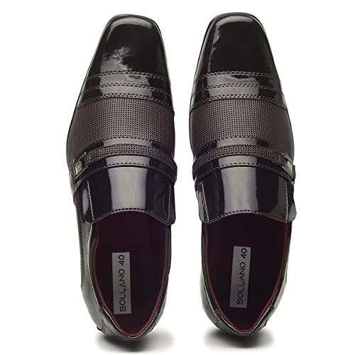 Sapato Social Masculino Confortável Dia a Dia Direto da Fábrica Cor:Preto;Tamanho:38;