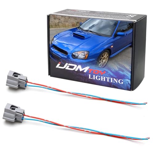 iJDMTOY Pair OE-Spec Fender Side Marker Light Connectors/Sockets w/ 5-Inch Pigtails Compatible with JDM Version Subaru 2000-2007 Impreza WRX STI, 2000-03 Forester Liberty, etc