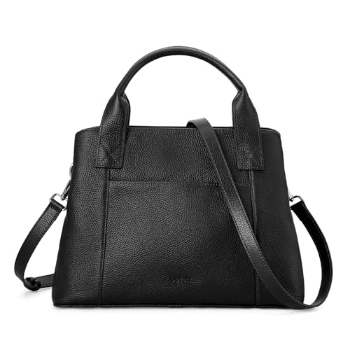 Image of befen Genuine Leather Handbag for Women Small Soft Satchel Tote Bags Crossbody Shoulder Purses with Zipper