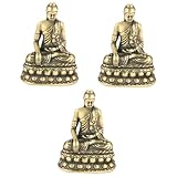 Statue de bouddha pour la maison : cet ornement en cuivre est un cadeau délicat pour votre ami, votre famille, et il ajoutera une touche rétro.