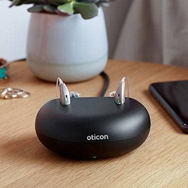 Oticon Desktop Charger 1.0 - For Oticon More, Opn & Ruby, For Mini Rite R, Oticon Opn S, Oticon Opn Play, Oticon Ruby #TOP1