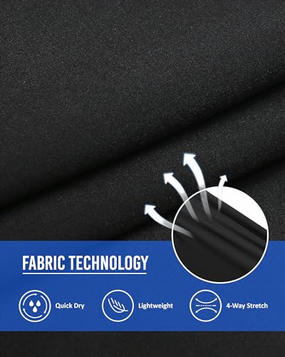 maamgic Mens Running Shorts Workout 6" Marathon Lightweight Quick Dry Gym Shorts with Zip Pocket3