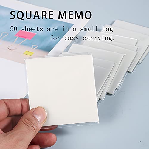 Transparent Sticky Note Pads - 500 Pcs Waterproof Self-Adhesive Pad，Translucent Sticky Notes Suitable For Reading、Studying、 Home、Office、School，Sticks Securely，Removes Cleanly (3X3In) #TOP3
