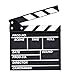 Wakauto 1Pc Director Board Television Film slates Directors Clapboard TV Film Shooting Clapboard Film Clapboard Photo Props Movie Clapboard Movie Film Clapboard Props Camera Wooden Clapper