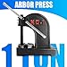 1 Ton Arbor Press, Heavy Duty Manual Arbor Press, Ratchet Leverage Arbor Press with Handwheel Metal Punch Press Machine for Stamping Forming Bending (Black)