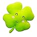 Nuove piante da fiore del cuscino della peluche del giocattolo Four Leaf Clover peluche cuscino delicatamente farciti bambola Fiore cuscino del sedile Girlfriend regalo di compleanno ( Color : Green )