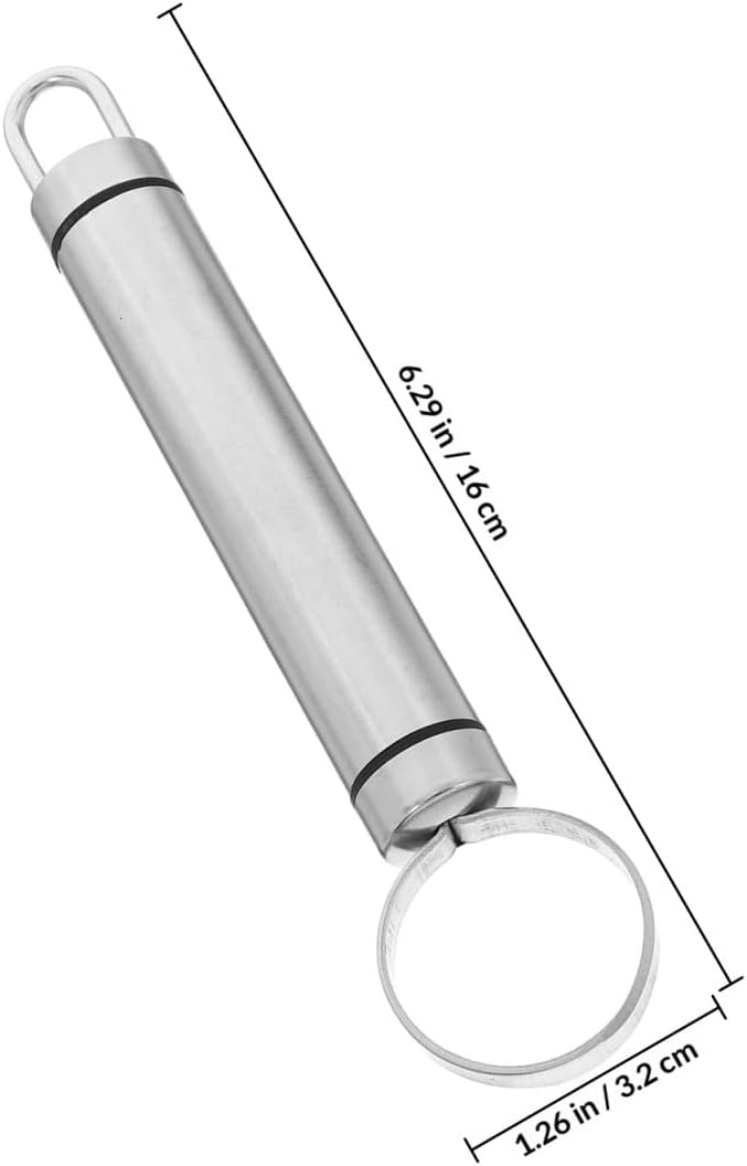 BESTonZON Peach Pitter 2 Pcs, Stainless Steel Fruit Core Remover and Corer Tool for Peaches Pears Kitchen Prep