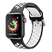 Produktbild YPSNH Kompatible für Apple Watch Armband 38mm 40mm 42mm 44mm Zweifarbiges Sport-Ersatzarmband aus Weichem Silikon für iWatch Series 6 5 4 3 2 1,SE,Sport, Edition