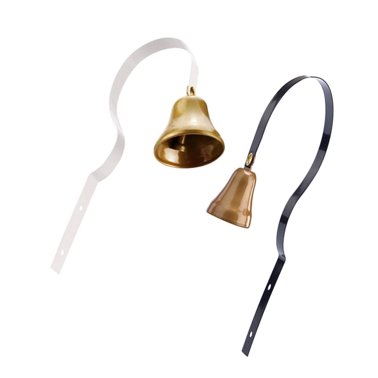 NUOBESTY 6piezas Timbre De Entrenamiento para Perros Puerta Timbre Metálico Negro y para Entrenamiento De Mascotas para Comunicación y Potty Training