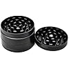 Grinder LIHAO 2" 4 Pièces En Zinc Alliage - Noir, Avec Tamis Et Spatule